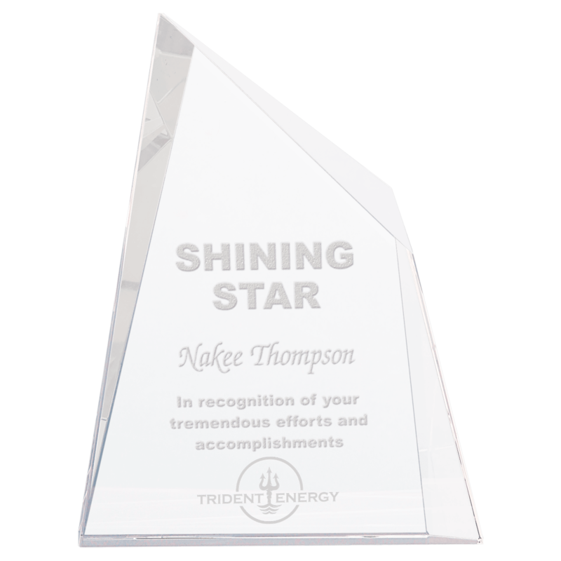 Small Crystal Facet Wedge