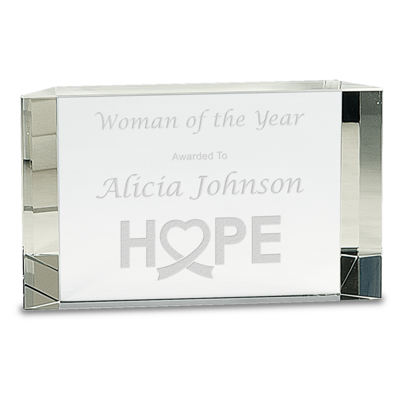 Crystal Facet Block Award