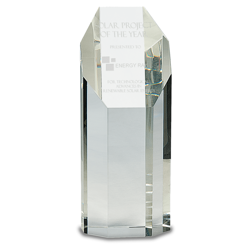 Large Crystal Octagon Tower