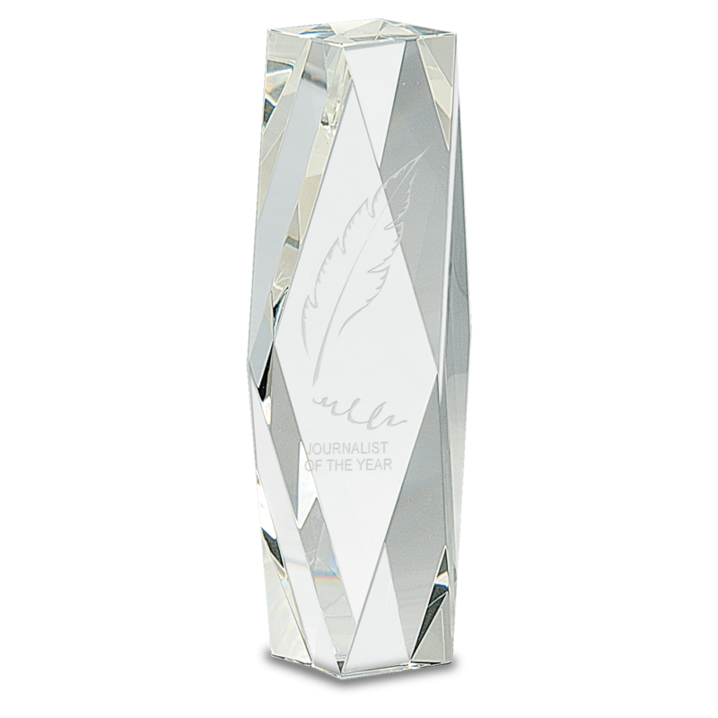 8" Crystal Facet Tower