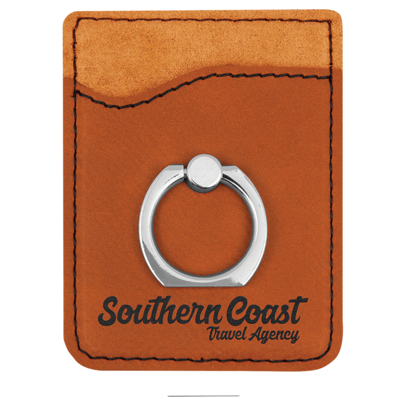 Rawhide Leatherette Phone Wallet with Ring