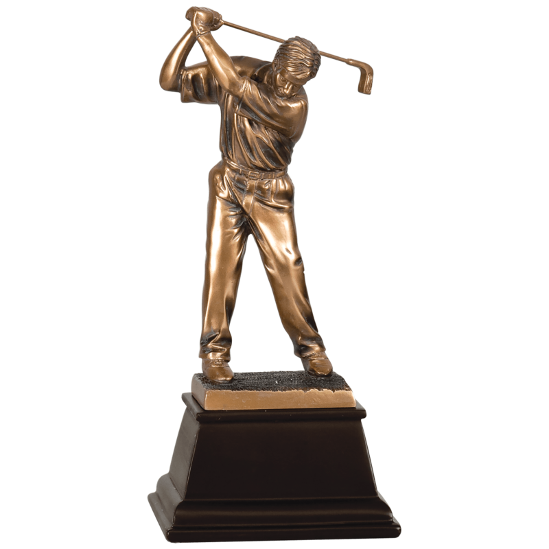 Male Bronze Golf Resin-9 1/2"