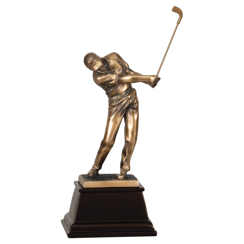Male Bronze Golf Resin-15"