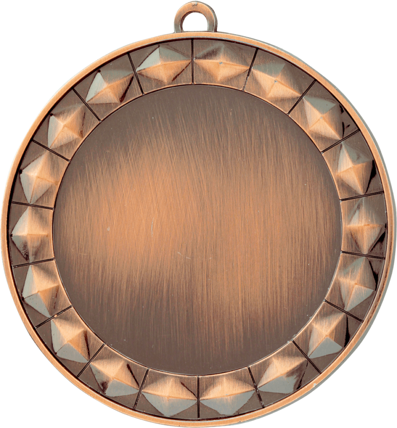 Diamond 2" Insert Holder Medal-Antique Bronze (Insert Not Included)