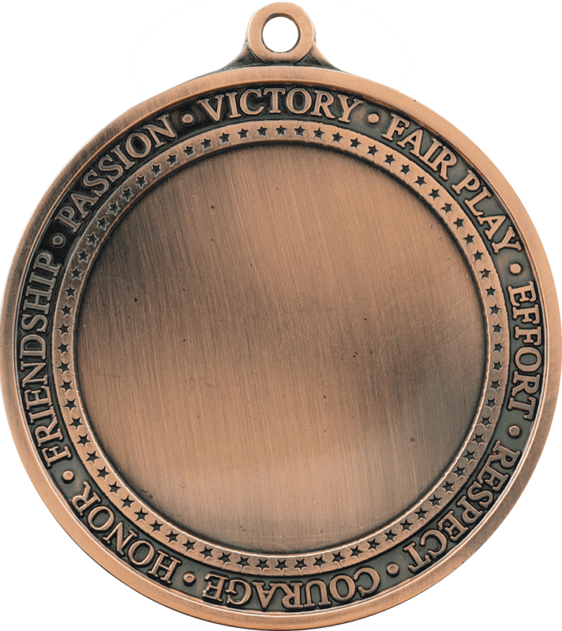 Inspirational 2" Insert Holder Medal-Antique Bronze  (Insert Not Included)