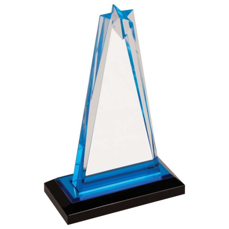 8" Blue Star Impress Acrylic with Base
