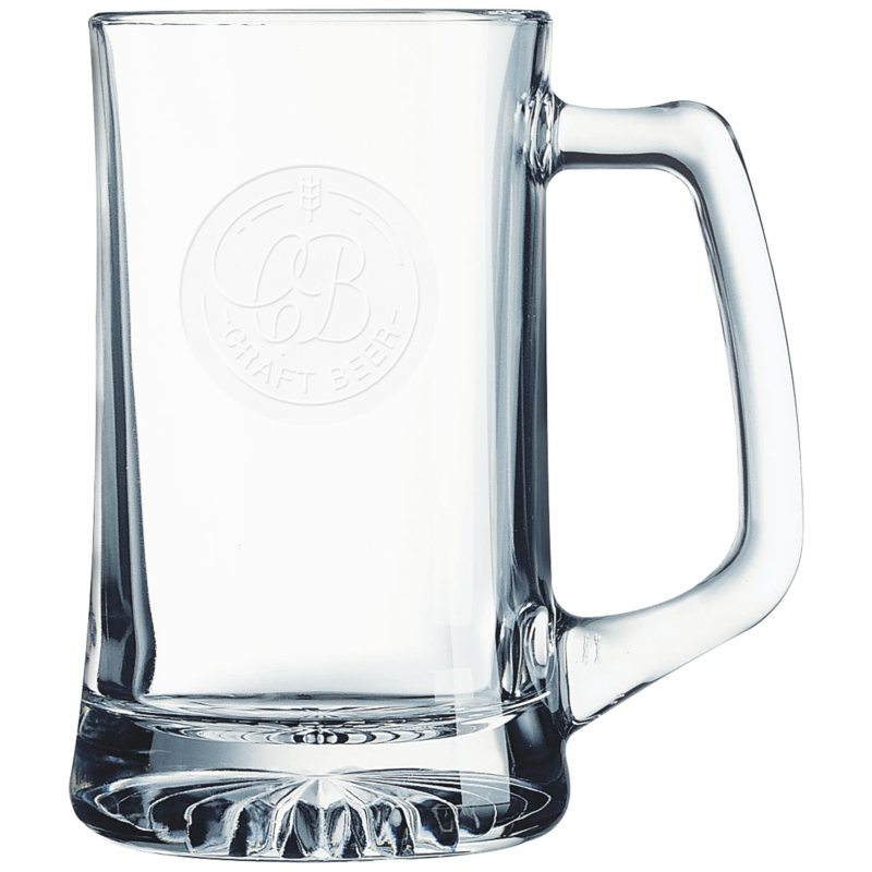 Polar Camel Glass Beer Mug with Handle