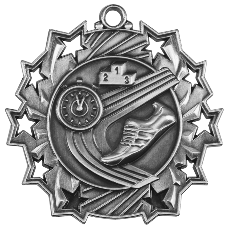 Track Ten Star Medal-Silver